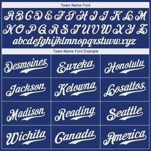 Maillot de baseball authentique blanc-rouge royal personnalisé - Product Image 5