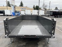 Remorque à benne basculante hydraulique 7x14 AMP neuve et d'occasion avec garantie de 3 ans pour une utilisation agricole, haute productivité