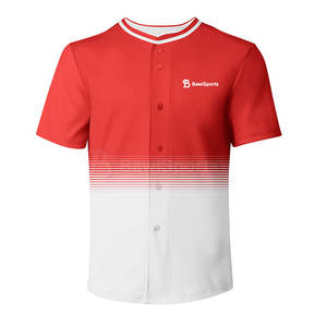 Vente en gros de maillots de baseball pour hommes avec fermeture à bouton complet pour l'entraînement, maillots de baseball pour hommes - Product Image 1