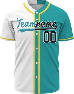 Maillots de baseball 100% polyester de haute qualité les plus populaires pour 2025 broderie personnalisée respirant séchage rapide softball pour hommes - Product Image 3