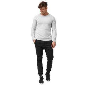 Sudadera con cuello redondo para hombre con estampado personalizado, Sudadera larga de invierno 100% de algodón con estampado bordado y logotipo sólido de talla XS - Product Image 2