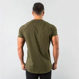 Tops lisos de algodón para deportes personalizados, camisetas deportivas para hombre, camiseta de manga corta para correr musculosos, camiseta de culturismo, ropa de gimnasio para hombre - Product Image 4