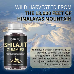 Gummies de Shilajit de l'Himalaya en marque privée avec plus de 85 oligo-éléments et acide fulvique, sans sucre, pour l'énergie et l'immunité - Product Image 4