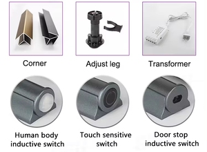 Battiscopa impermeabile in lega di alluminio con luce a LED che emette una linea di battiscopa da <span class=keywords><strong>cucina</strong></span> nera con striscia luminosa - Product Image 5