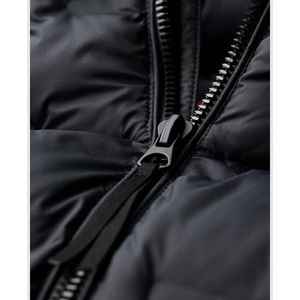 Hot Selling Premium Quality Coated Canvas Men's Puffer <b>Jacket</b> New Design Heavyweight Zipper Stand Collar Winter High Street - Product Image 2
