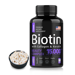 Biotina collagene e cheratina capsule per adulti e adolescenti integratore alimentare per sostenere la salute della pelle e migliorare l'immunità - Product Image 2
