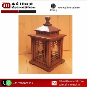 Juego de 2 candelabros modernos de madera natural para decoración del hogar con características estacionales diarias para decoración navideña - Product Image 3