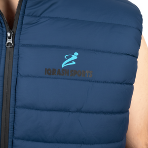 Gilet de sport matelassé en polyester décontracté, respirant, chaud, sans manches, vêtement de mode, veste matelassée pour homme - Product Image 6