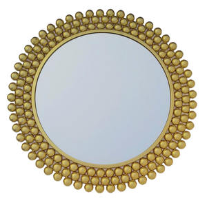 Handcrafted Design Rounded Shape <b>Gold</b> Plated <b>Frame</b> Metal <b>Mirror</b> <b>Frame</b> For Home Hotel Living Room Decorative <b>Mirror</b> - Product Image 3