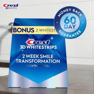 Crest 3D Glamorous White, 3D White, Kit de Tiras Blanqueadoras de Dientes, 32 Tiras (Paquete de 16 Unidades) - Blanqueamiento Dental Crest - Product Image 3