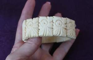 Bracelets en os naturel pour femmes et filles, design animal sculpté à la main, couleur personnalisée, imperméable, bijoux de mode de haute qualité - Product Image 6