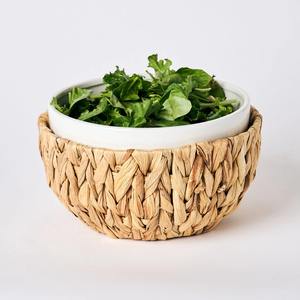 Water Hyacinth Salad Bowl Natural Natural Meal Presentation Decor Eco-Friendly Wholesale Vietnamese products - Product Image 1
