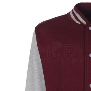 OEM personalizado hombres Letterman chaqueta 100% algodón estilo escolar diseño Stand Collar entrega rápida para el invierno - Product Image 2