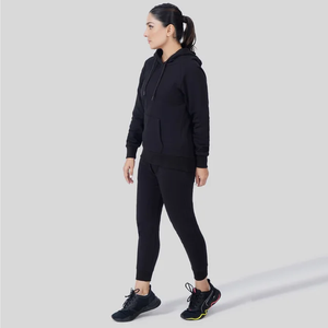 Conjunto Deportivo de Invierno Unisex Ecológico y Grueso, con Logotipo Personalizado, Dos Piezas, de Algodón, Transpirable y Resistente al Viento para Mujer - Product Image 6