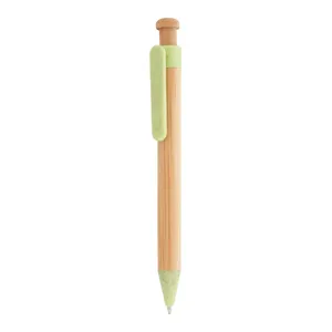 Penna a Sfera in Bambù Ecologica Looky, Gadget Sostenibile per l'Ufficio - Product Image 1