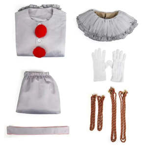 Costume de cosplay Penny Clown avec combinaison, masque de personnage et robe pour Halloween, inspiré des films et séries TV - Product Image 2