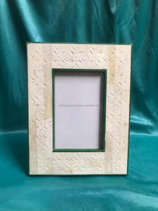 Cadre photo personnalisé en MDF vert en pierre naturelle pour photos de famille Décoration d'intérieur - Product Image 5