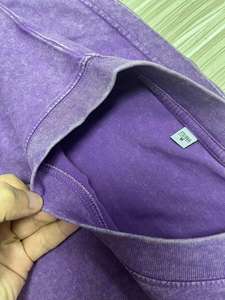 Custom Dtg Print 250gsm Heavyweight T-shirt 100% Cotton Tshirt Print Vintage <b>Organic</b> <b>Acid</b> Wash T-shirt for men - Product Image 2