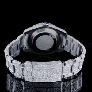 Real Moissanite Diamond Jewelry relojes mecánicos VVS Moissanite Watch Iced Out Watch para hombres y mujeres - Product Image 4