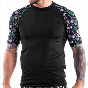 Mangas de sublimación último Rash Guard MMA Rashguard personalizado totalmente sublimación manga corta surf Rash Guards BJJ Rashguards - Product Image 4