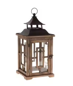 Abat-jour rustique personnalisé, cage à oiseaux, porte-bougie de chevet, décoration intérieure, éclairage vintage en bois, lanterne de chevet - Product Image 2