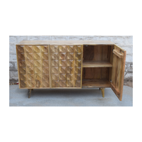 Buffet moderne en bois à 3 portes pour salle de bain, cuisine, parc, meubles polyvalents Indore