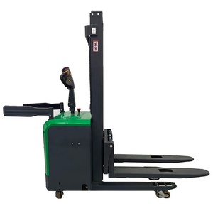 एंटी-क्रैश गार्ड हथियारों के साथ इलेक्ट्रिक स्टेकर और सुरक्षित इनडोर सामग्री हैंडलिंग के लिए उच्च स्थिरता - Product Image 2