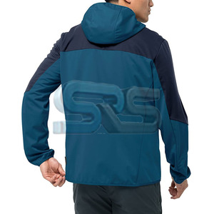 Custom Design Men's <b>Waterproof</b> Softshell Winter <b>Jacket</b> Breathable Coated Fabric Long <b>Thin</b> Hooded Style For Outdoor Sports Wear - Product Image 5