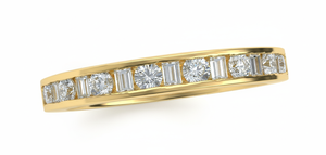 Anillos con Múltiples Diamantes para Mujer, Diamantes Naturales y Cultivados en Laboratorio - Product Image 4