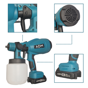 ADM Spruzzatore di vernice cordless 21V con 2 batterie al litio, SKU: 537 - Product Image 5