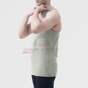 Camiseta sin mangas de venta directa de fábrica, camiseta sin mangas de tela transpirable de alta calidad para hombres, camiseta sin mangas para ejercicio de gimnasio - Product Image 4