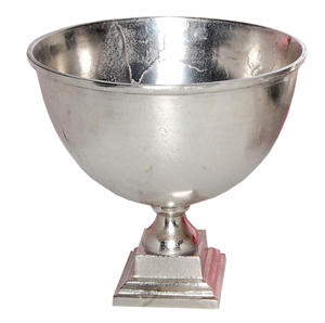 High Quality Silver Finished Metal Wine Cooler Aluminium Handmade Wine Bucket <b>with</b> Deer <b>Side</b> Handle for <b>Table</b> Top Decoration - Product Image 2