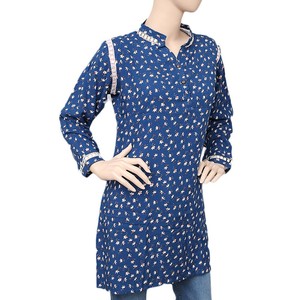 Kurti imprimé pour femmes - Bleu - Product Image 1