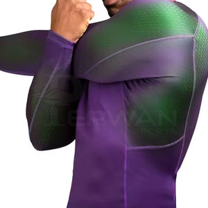 Camiseta de Protección Solar para Hombre de Alta Calidad, Secado Rápido, Transpirable, Spandex/Poliéster, Ropa Urbana, Servicio OEM Personalizado, Venta al Por Mayor - Product Image 5