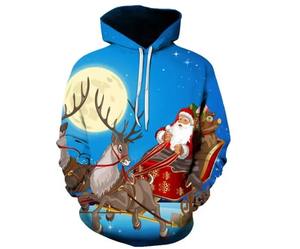 Custom <b>Christmas</b> Men's Pullover <b>Hoodie</b> Comfortable Fashionable 100% Polyester <b>Christmas</b> with Custom Logo Low MOQ - Product Image 4