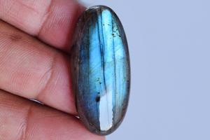 Labradorita ovalada de cristal Natural, piedra labradorita pulida de primera calidad, labradorita azul Natural - Product Image 2