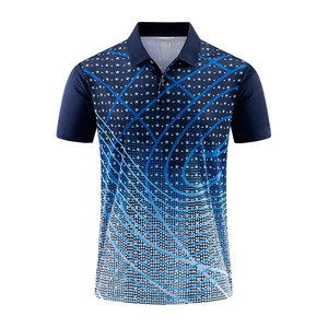 Polo tendance à manches courtes, imprimé étoiles dégradées, séchage rapide, respirant, léger, idéal pour le golf, le tennis, les occasions décontractées et le quotidien. - Product Image 2