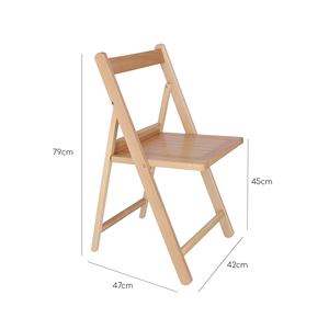 Sedia WELL HOME NORTE in Legno di Faggio Verniciato 43x47x79 cm - Product Image 3