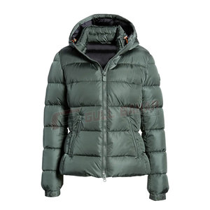 Blouson Bomber Femme Longueur Classique Fermeture Éclair Avant Imperméable Coupe-Vent Coton/Nylon/Laine Épais Design Urbain Élégant Manteau d'Hiver - Product Image 1