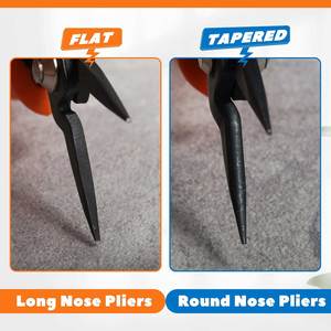 Stainless Steel <b>Mini</b> Nose <b>Pliers</b> Smooth Jaws 5 Inch Jewelry Making Tools Precision Beading Wire Wrapping DIY Craft Wholesale - Product Image 5