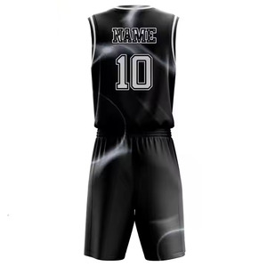 Uniforme de basket-ball réversible personnalisable pour hommes, ensemble d'uniformes d'entraînement respirants en polyester 100%, vêtements de basket-ball personnalisés - Product Image 5