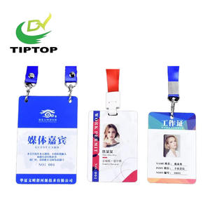 Tiptop Custom Printed PVC <strong>Card</strong> Plastic Visitor Pass Exhibition Event Factory Security Identification Badge - Product Image 5