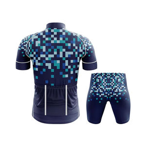 Conjunto de Jersey de Ciclismo Deportivo Transpirable Unisex de Talla Grande Personalizado con Pantalones Cortos con Tirantes, Kit de Camiseta, Tela de Spandex/Poliéster, Diseños OEM - Product Image 2