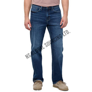 Jean en denim pour homme de qualité supérieure avec un design classique à cinq poches pour un look urbain décontracté élégant et confortable - Product Image 1