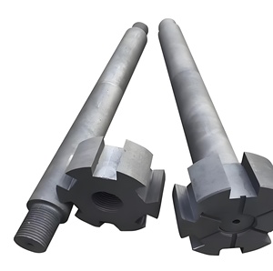 J Rotor en <span class=keywords><strong>graphite</strong></span> résistant aux hautes températures Anti-oxydation Anti-corrosion <span class=keywords><strong>49</strong></span> Mpa résistance à la flexion pour la fusion en alliage d'aluminium - Product Image 1
