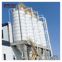 Silo de Acero para Almacenamiento de Cemento SRON, Silo Atornillado con Monitoreo PLC SIMENS, Fondo de Tolva, 1 Año de Garantía para la Industria de Procesamiento de Polvo