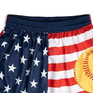 กางเกงขาสั้นไมโครซอฟต์บอลระบายอากาศสำหรับการฝึกซ้อมในชีวิตประจำวันการฝึกซ้อมและการใช้เกมกางเกงขาสั้นขนาดเล็กซอฟต์บอลแห้งเร็วเนื้อเรียบ - Product Image 5