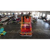 2025 vente chaude gonflable Dragon rouge château commercial maison de rebond en gros pulls gonflables toboggan aquatique
