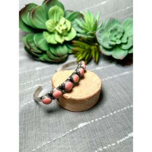 Jameson Garcia Pink Conch & Sterling <b>Silver</b> Fashion <b>Cuff</b> <b>Bracelet</b> - Product Image 2
