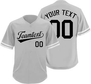 Wholesale Custom 100% <b>Polyester</b> Solid Baseball Jersey Quick Dry Heat-Transfer Printed <b>Tshirt</b> Available Sets Custom Design - Product Image 4